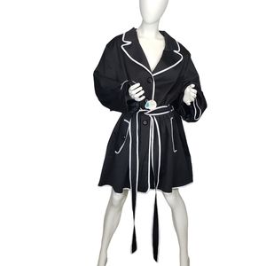 M.I.B Making It Big Water Resistant Belted Jacket Plus Size 4x
